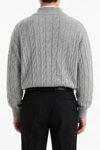 Cable Quarter-Zip Sweater