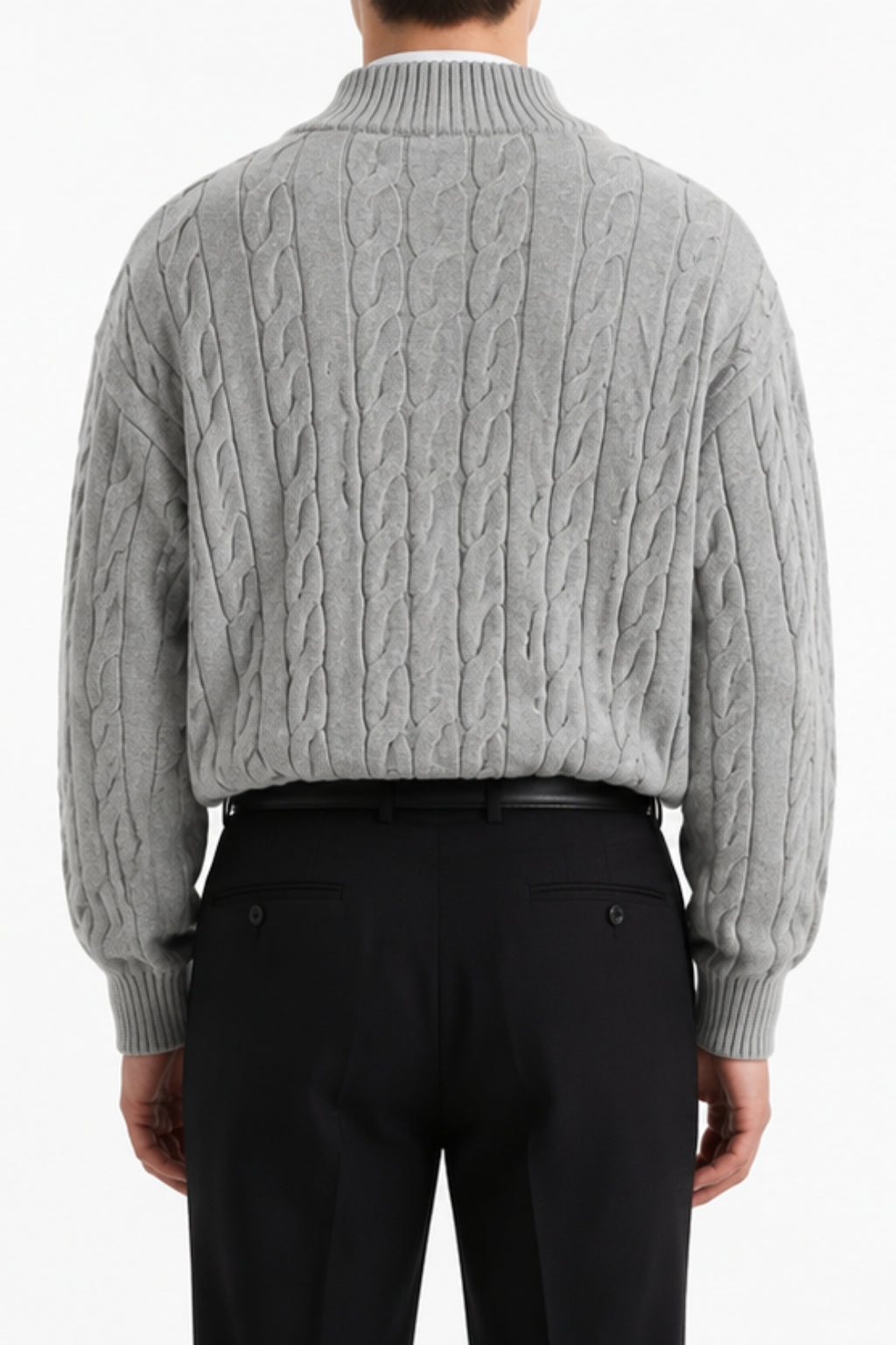 Cable Quarter-Zip Sweater