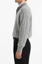 Cable Quarter-Zip Sweater