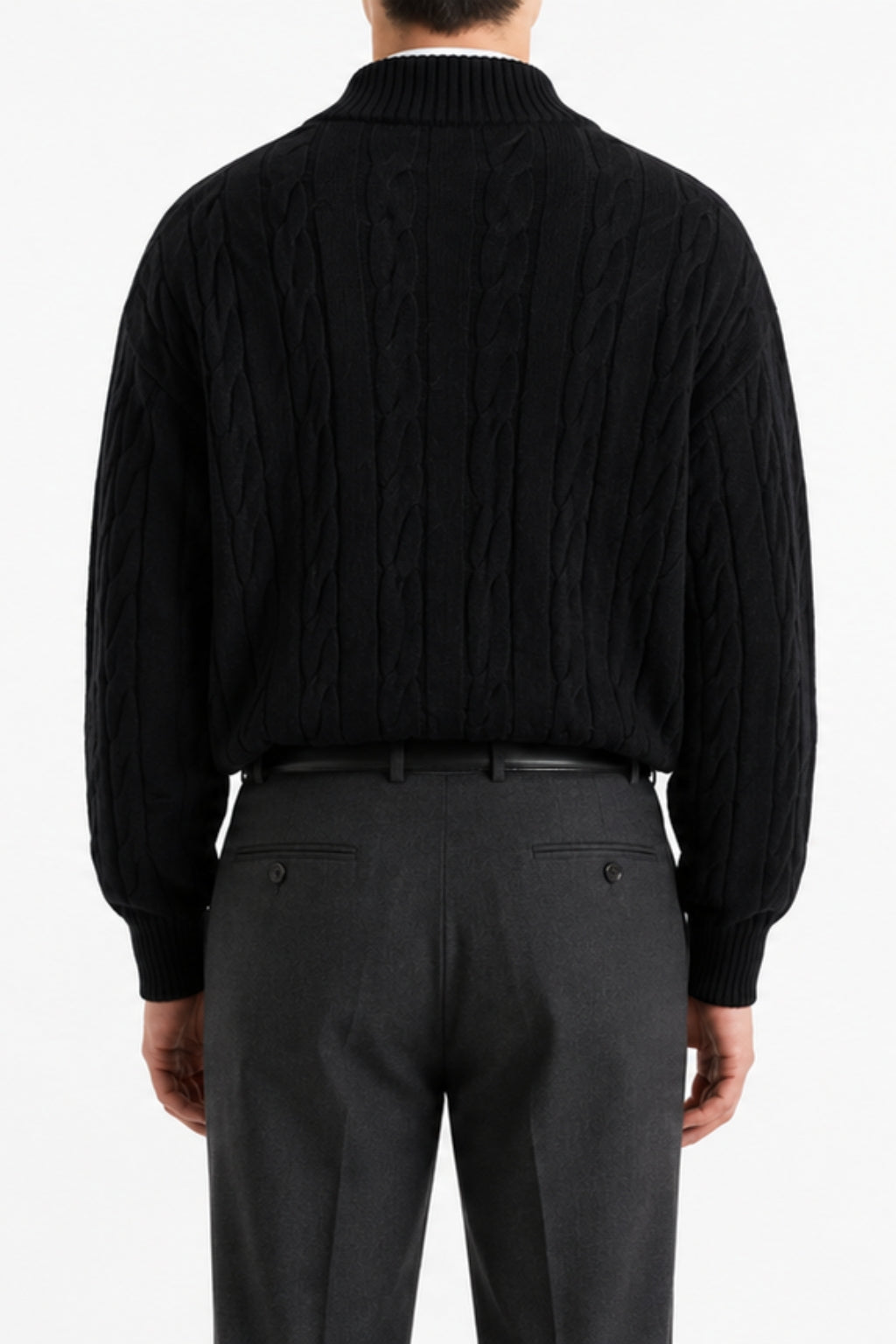 Cable Quarter-Zip Sweater