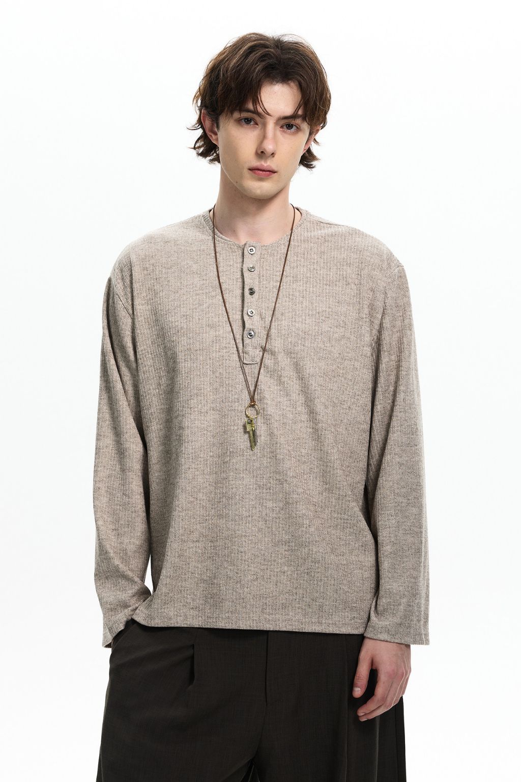 Textured Relaxed Henley