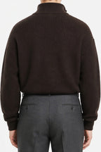 Ribbed Quarter Zip Sweater