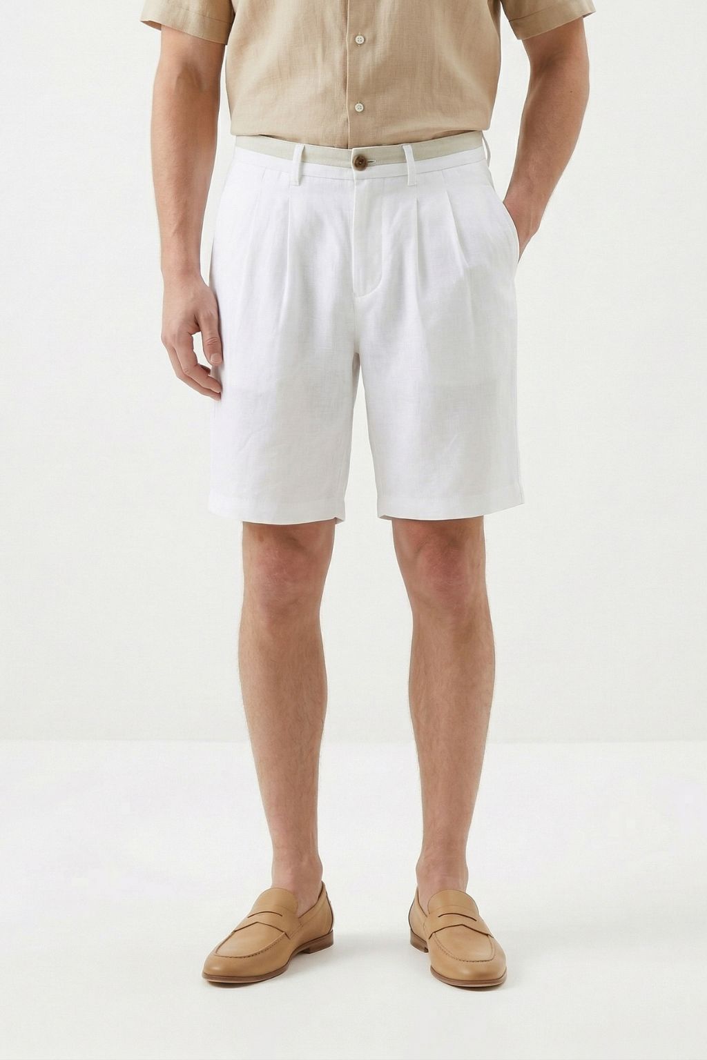 Pleated Shorts