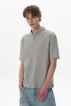 Boxy Ribbed Henley