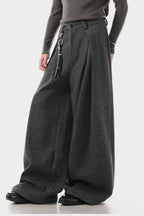 Textured Loose Trousers