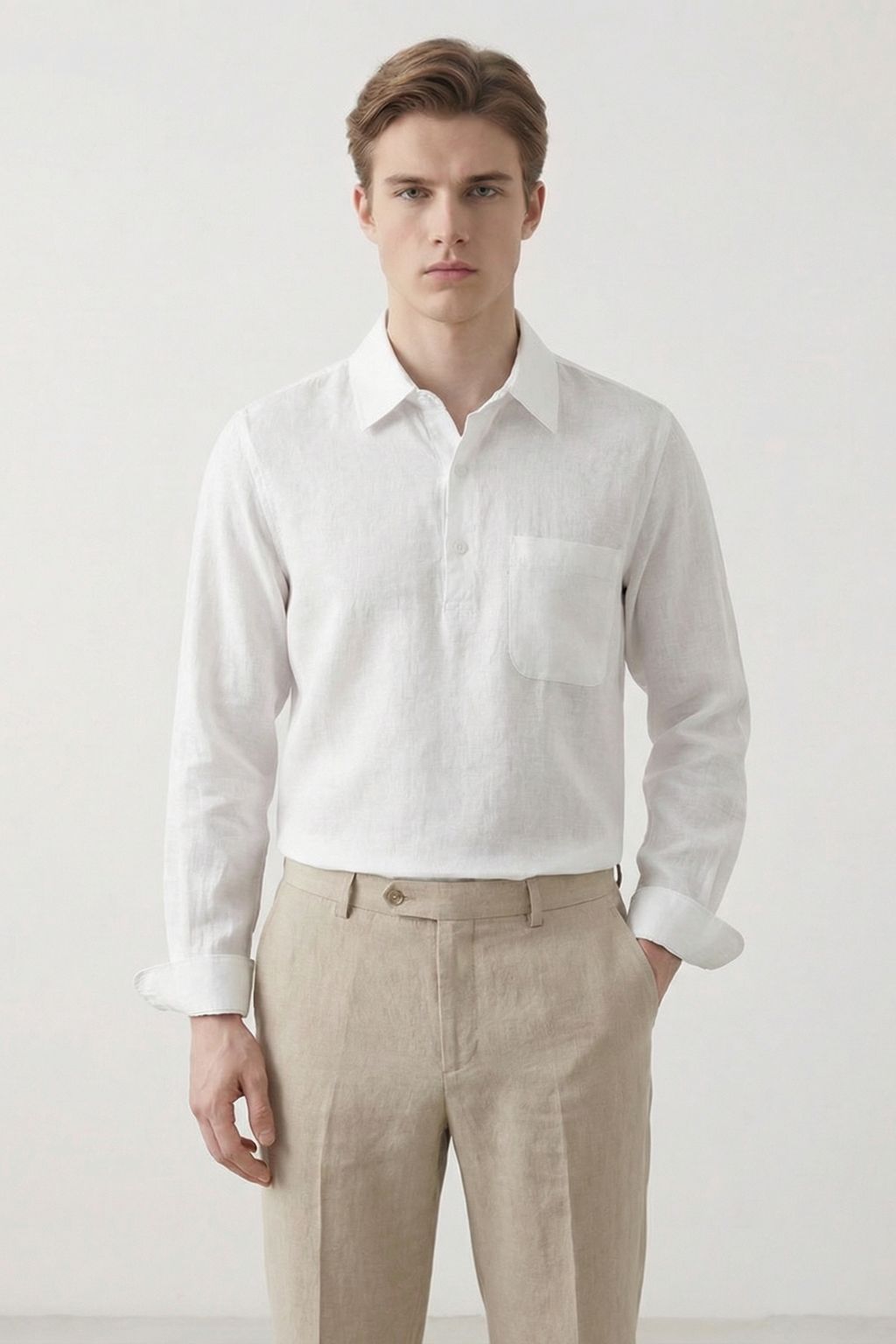 Riviera Long-Sleeve Polo Shirt