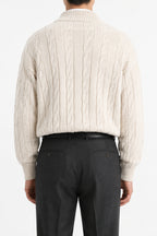 Cable Quarter-Zip Sweater
