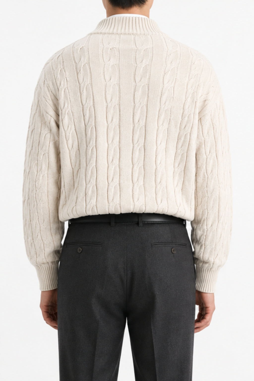 Cable Quarter-Zip Sweater
