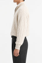 Cable Quarter-Zip Sweater