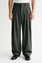 Textured Loose Trousers