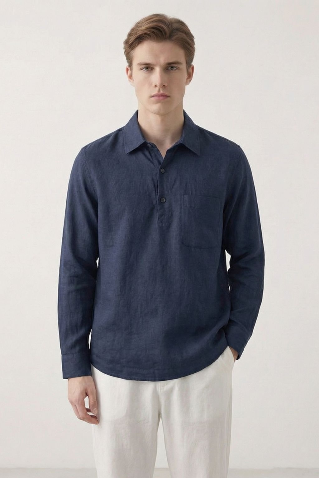 Riviera Long-Sleeve Polo Shirt