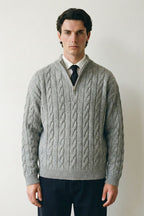 Cable Quarter-Zip Sweater
