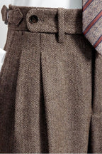 Herringbone Suit Trousers
