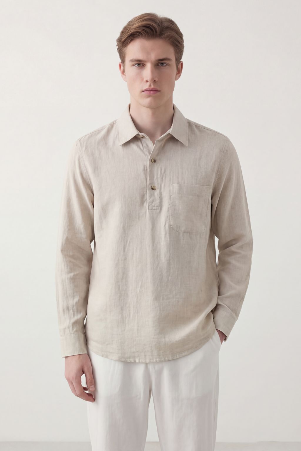 Riviera Long-Sleeve Polo Shirt