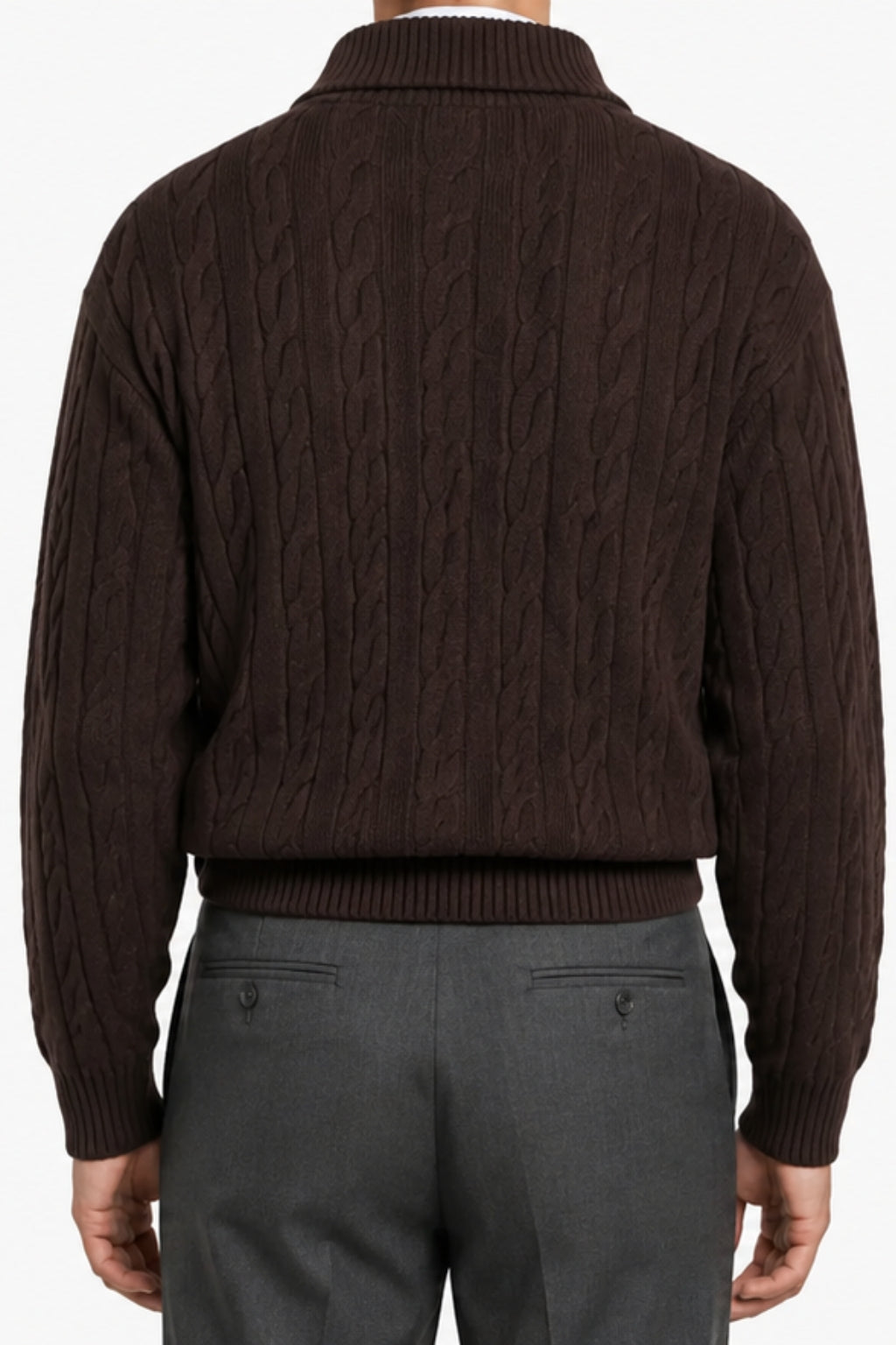 Cable Quarter-Zip Sweater