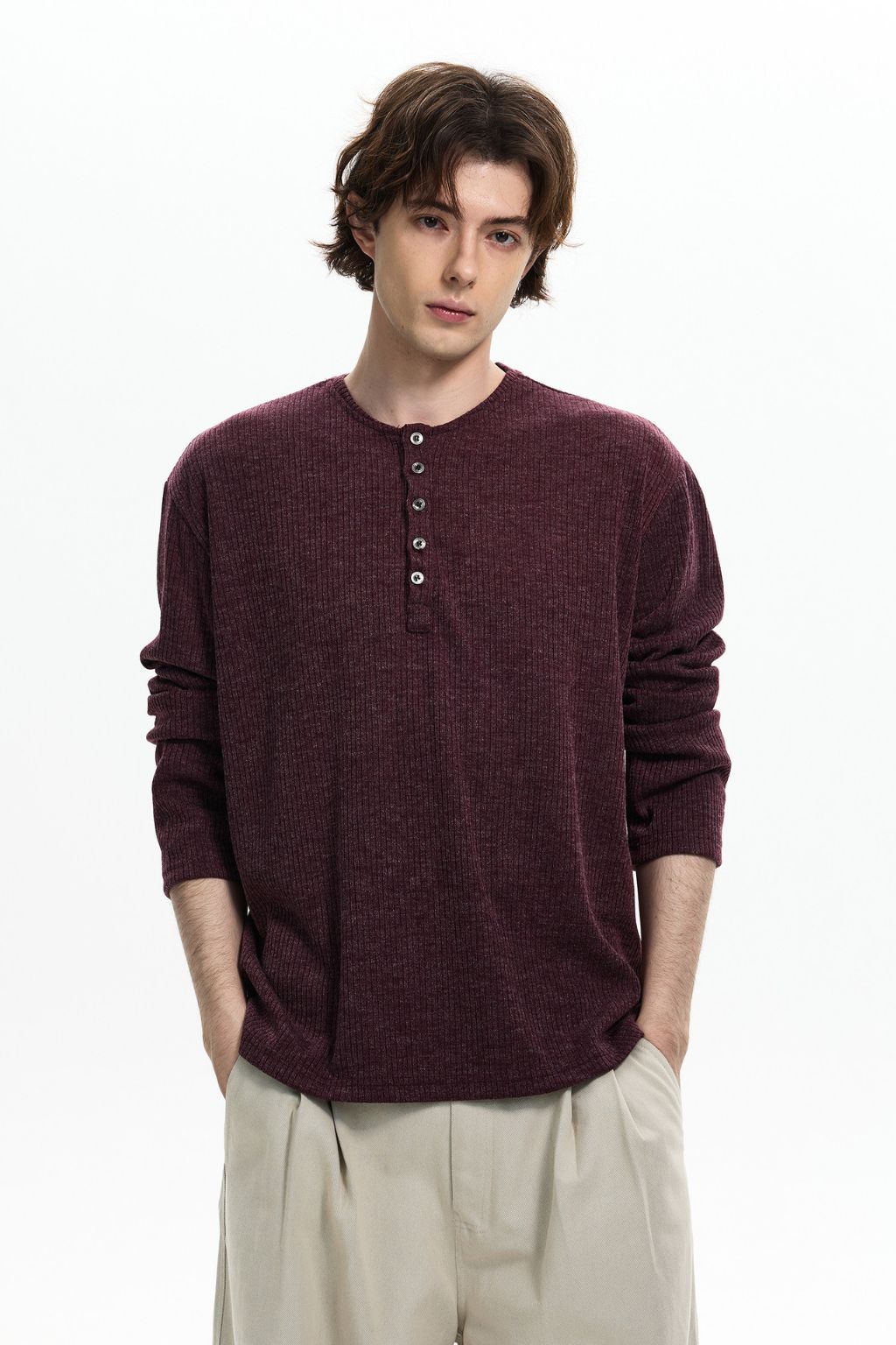 Textured Relaxed Henley