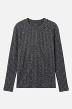 Textured Ribbed Henley