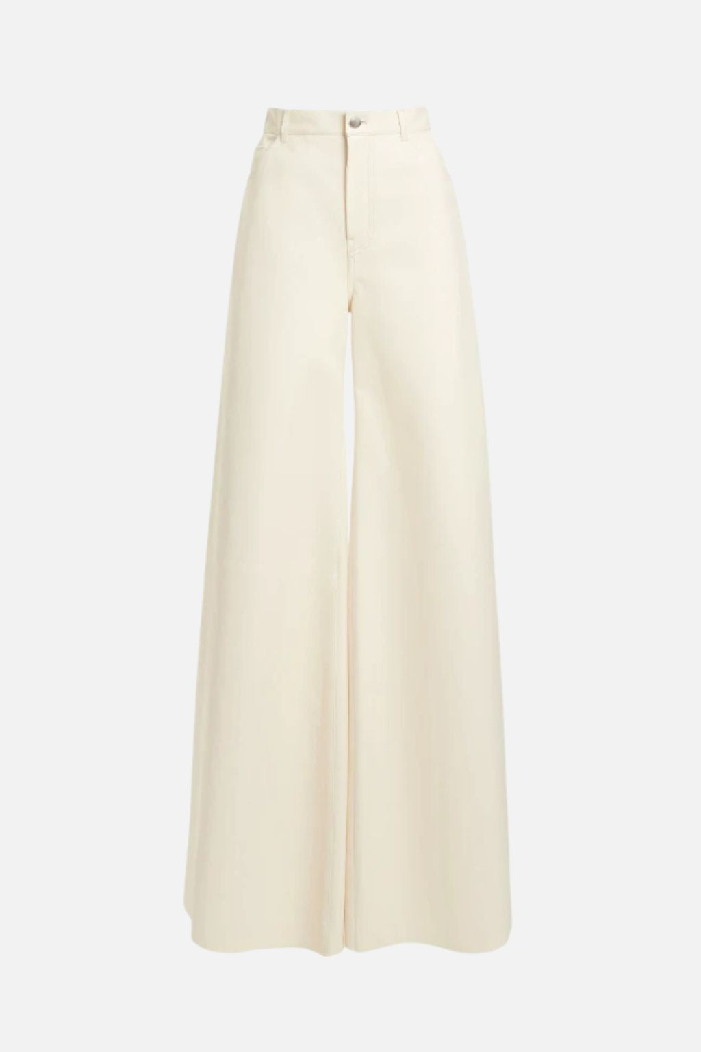 High-Waist Flare Trousers