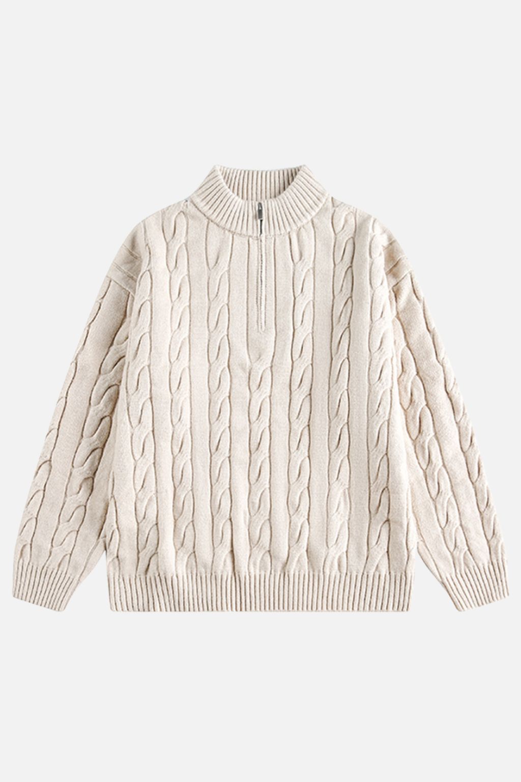 Cable Quarter-Zip Sweater