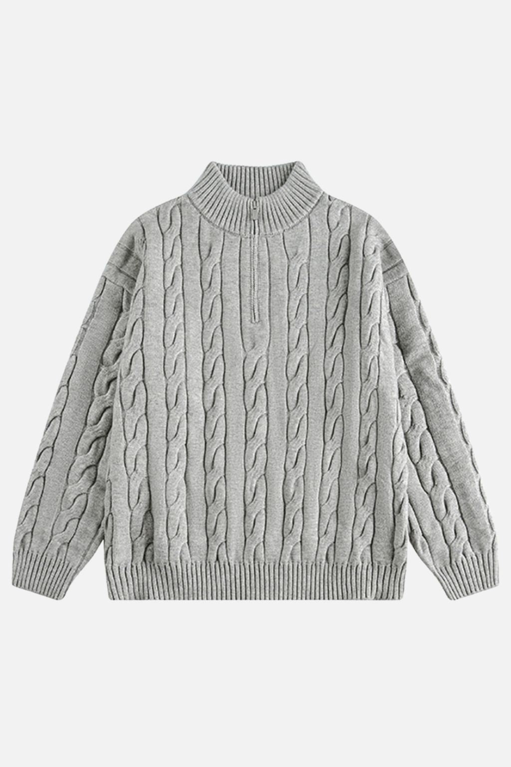 Cable Quarter-Zip Sweater