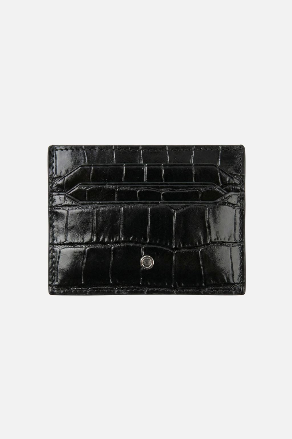 Croc Leather Card Holder