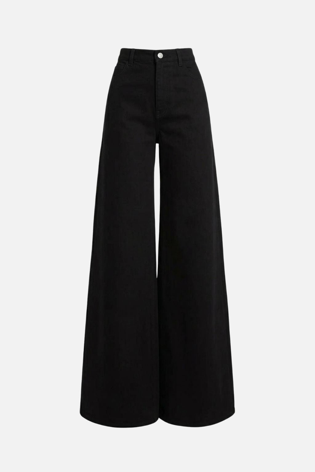 High-Waist Flare Trousers
