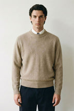 Double Knit High Neck Sweater