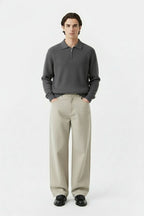 LAB Fleece Knit Zip Sweater