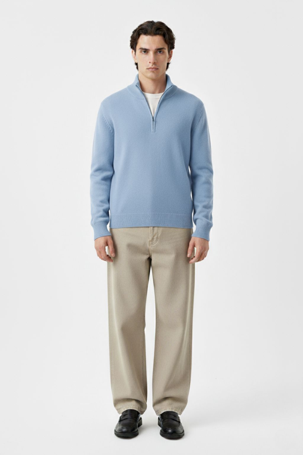 LAB Fine Knit Half-Zip Sweater