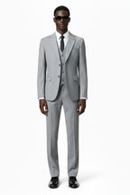 Signature Tailored Light Gray Three-Piece Suit