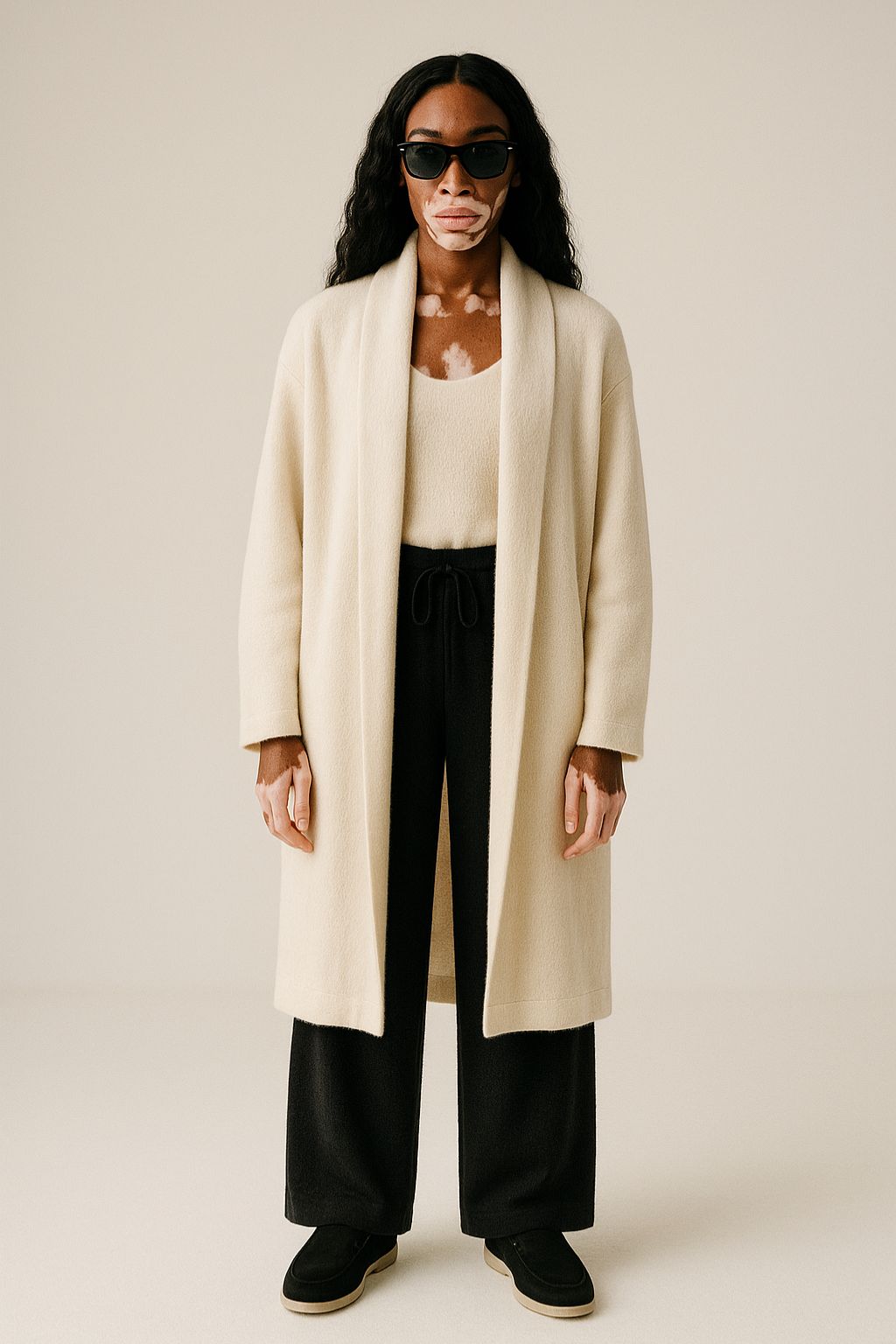 Cashmere Knit Cardigan Coat