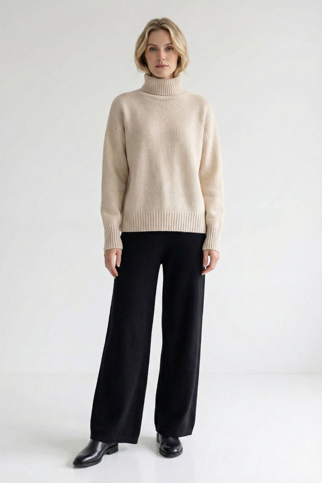 Turtleneck Knit Sweater