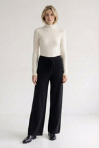 Ribbed Mock-Neck Sweater