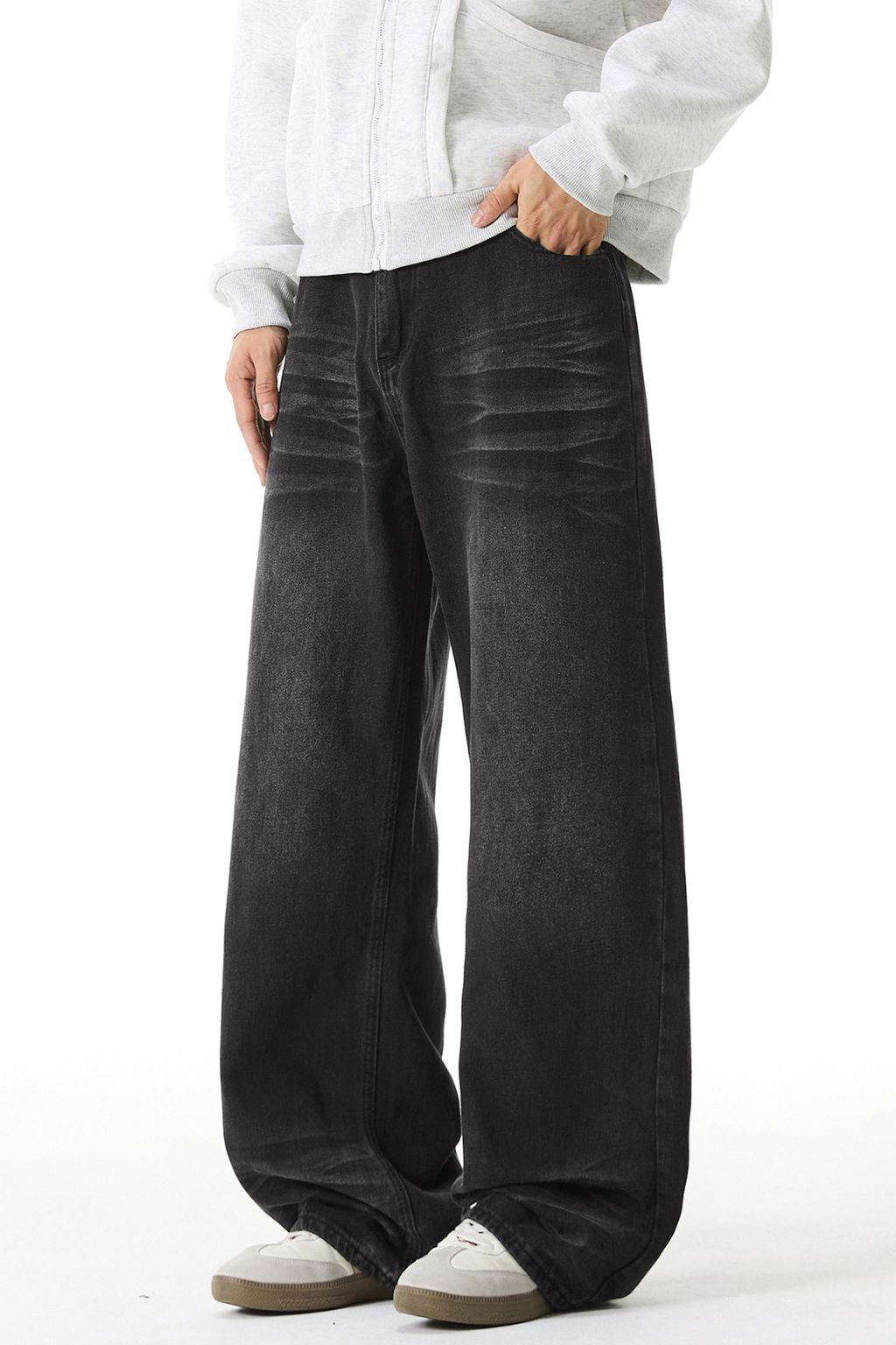 LAB Vintage Washed Straight Jeans