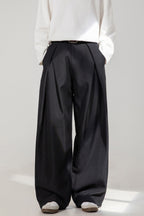 LAB Cross Pleated Relaxed Trousers