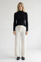Ribbed Mock-Neck Sweater