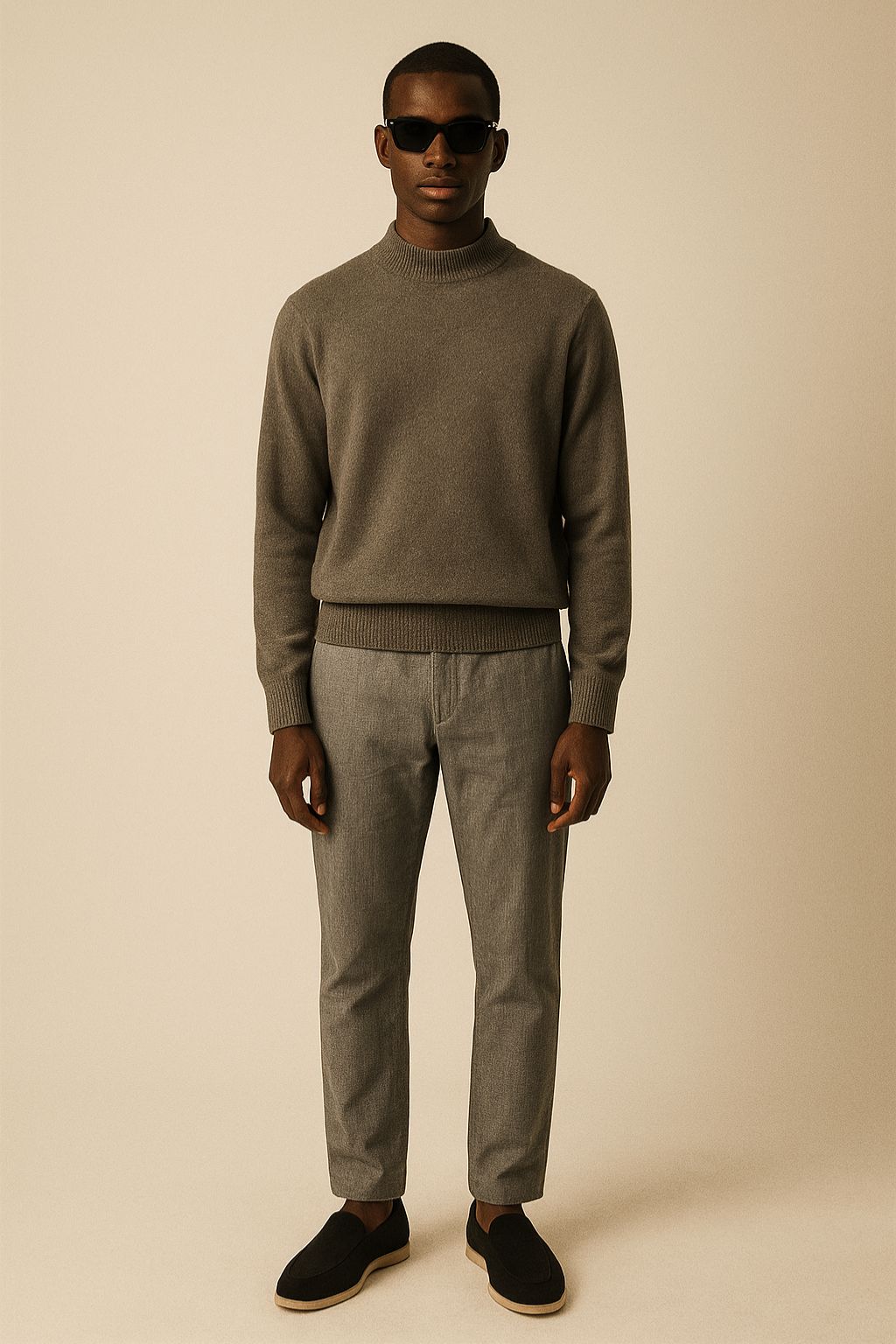 100% Pure Cashmere Half Turtleneck