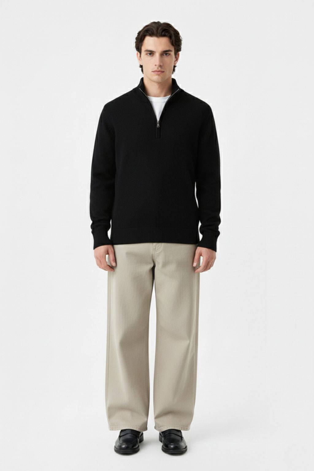 LAB Fine Knit Half-Zip Sweater