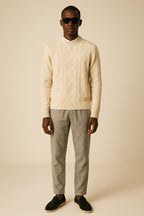 Cashmere Diamond Knit Turtleneck