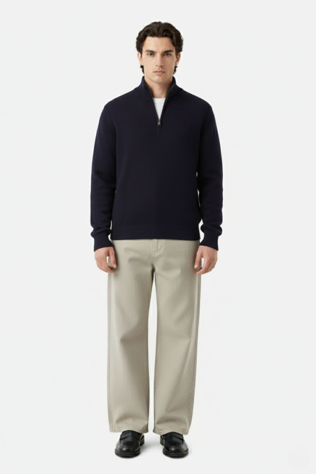 LAB Fine Knit Half-Zip Sweater