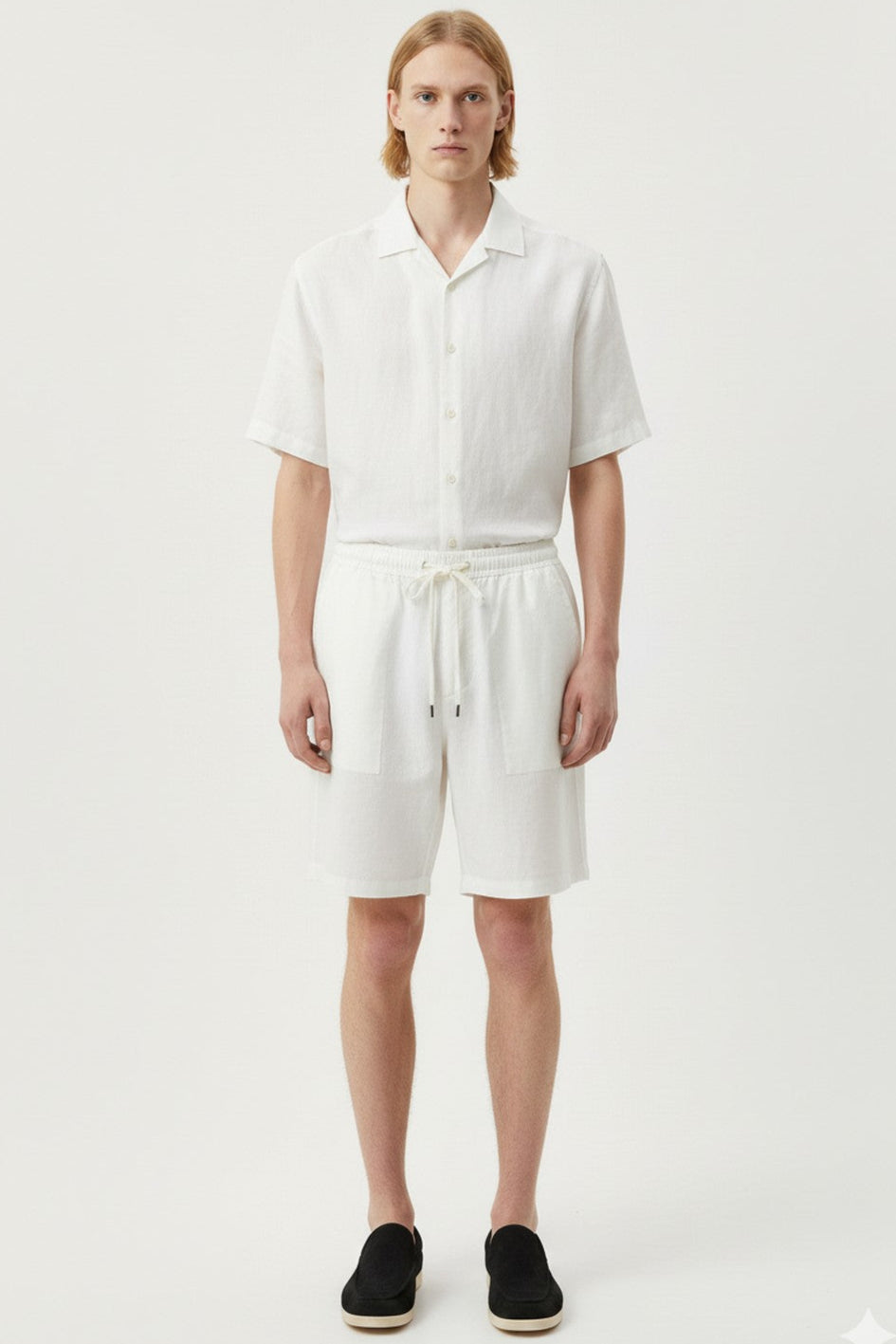 Linen Drawstring Shorts