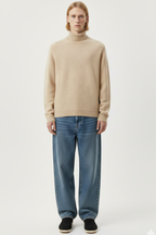 Cashmere High Neck Knit Sweater