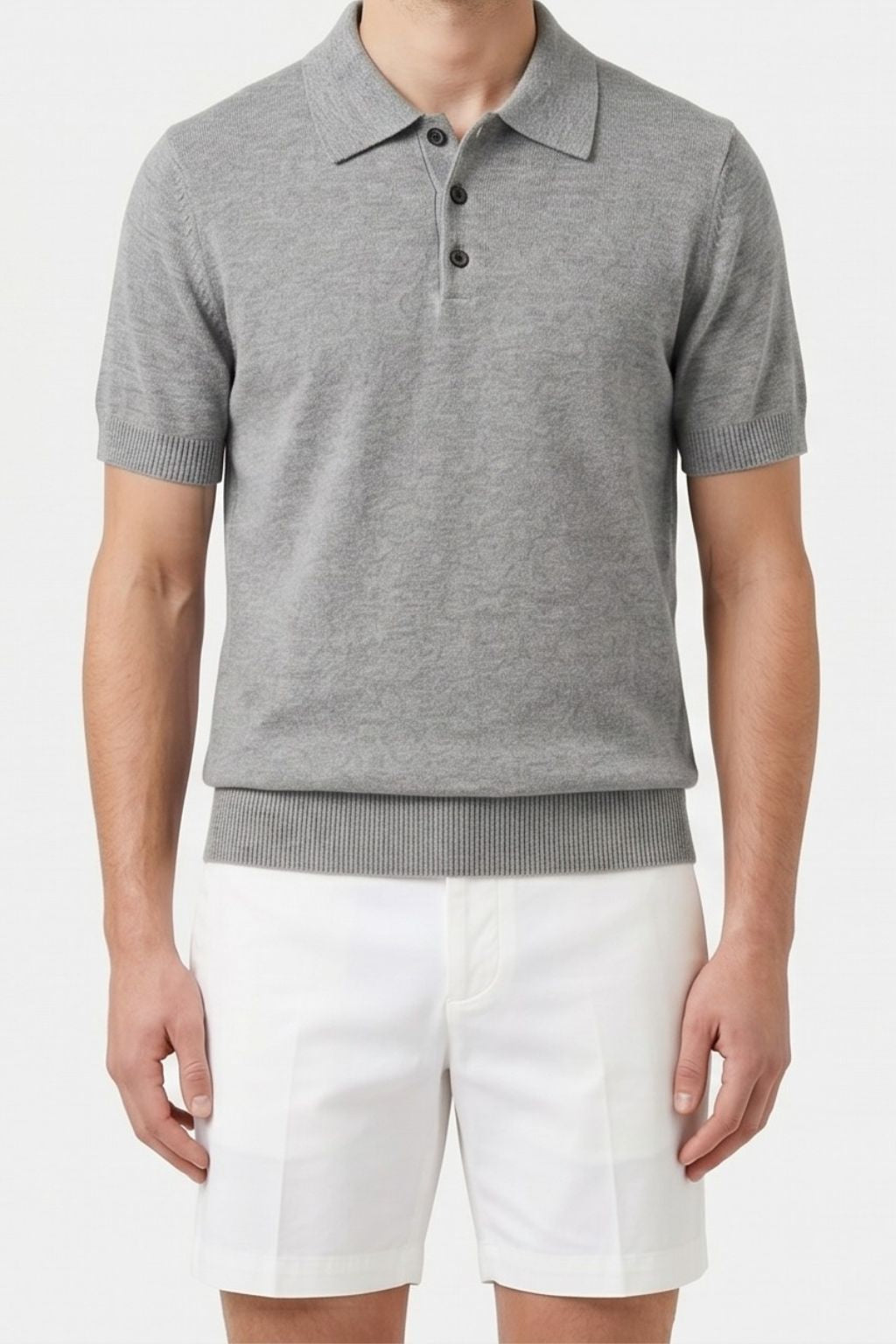 Textured Knit Polo