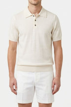 Textured Knit Polo