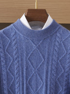 Cashmere Diamond Knit Turtleneck