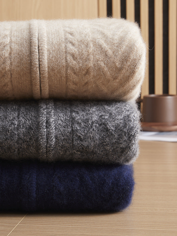 100% Pure Cashmere Zip Cardigan