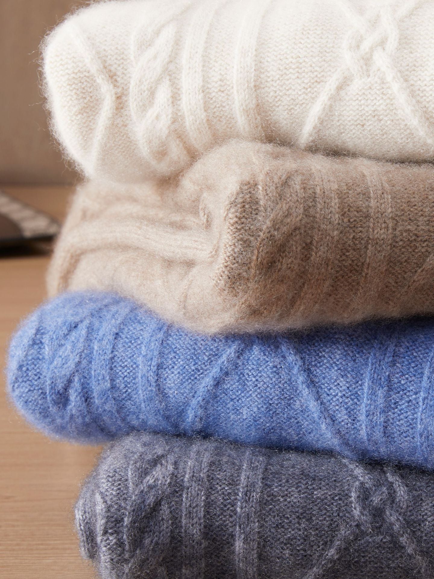 Cashmere Diamond Knit Turtleneck