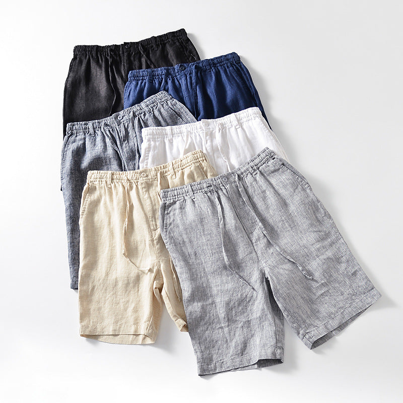 Linen Drawstring Shorts
