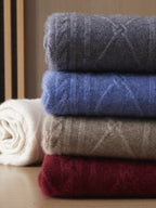 Cashmere Diamond Knit Turtleneck
