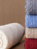 Cashmere Diamond Knit Turtleneck